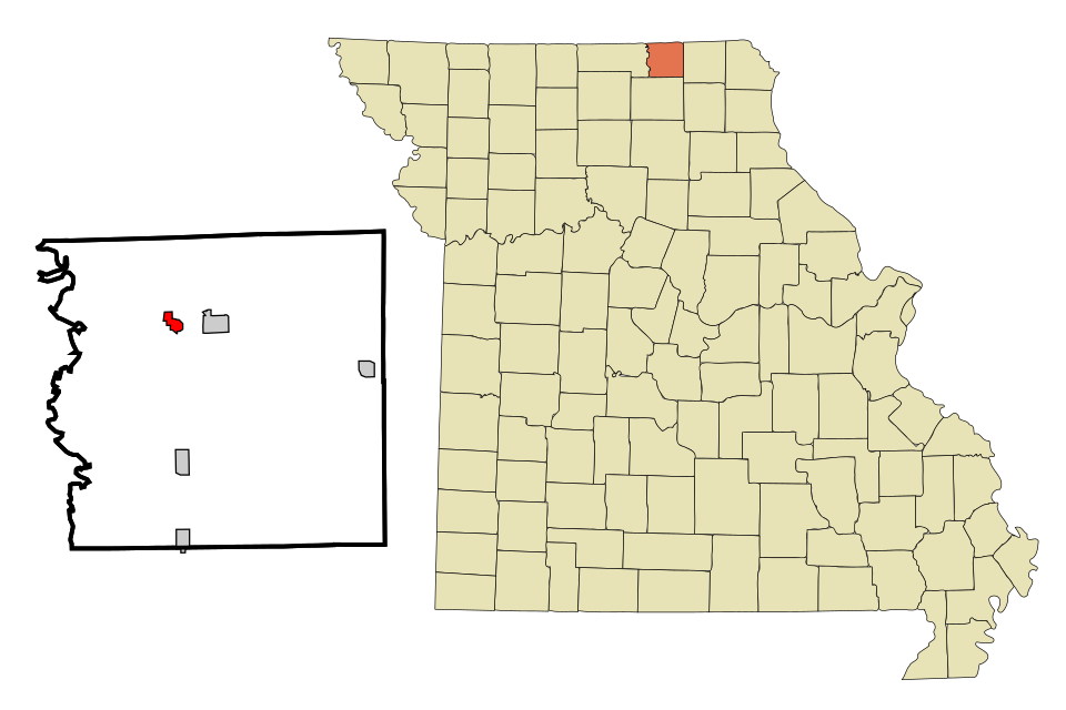Locator map of Glenwood