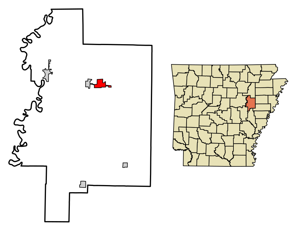 Locator map of McCrory