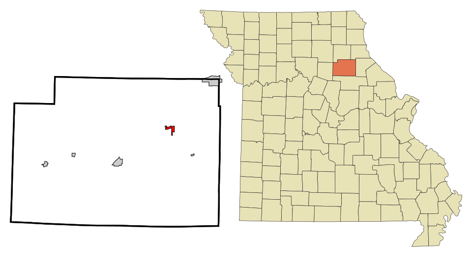 Locator map of Stoutsville
