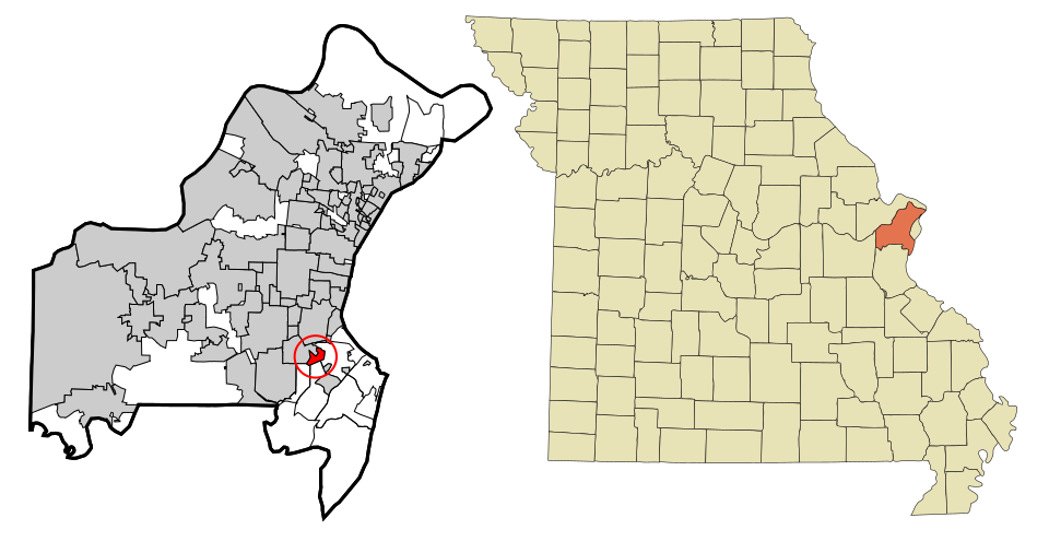 Locator map of Grantwood