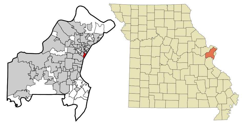 Locator map of Wellston