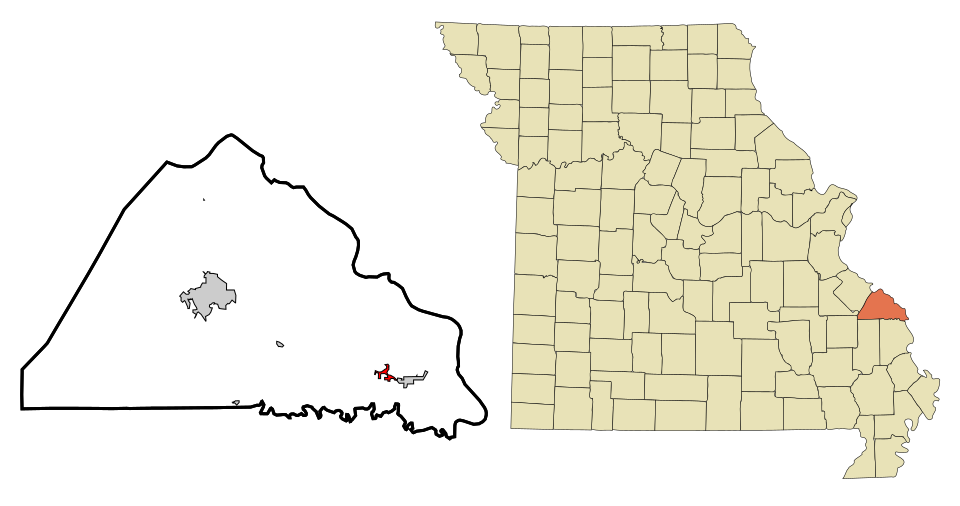 Locator map of Frohna