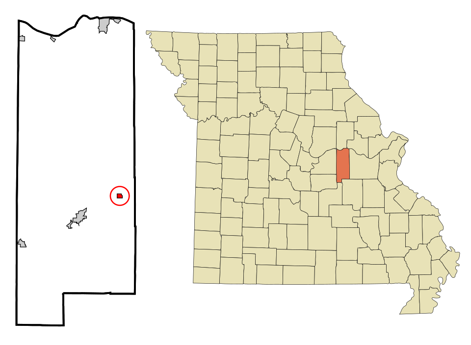 Locator map of Rosebud