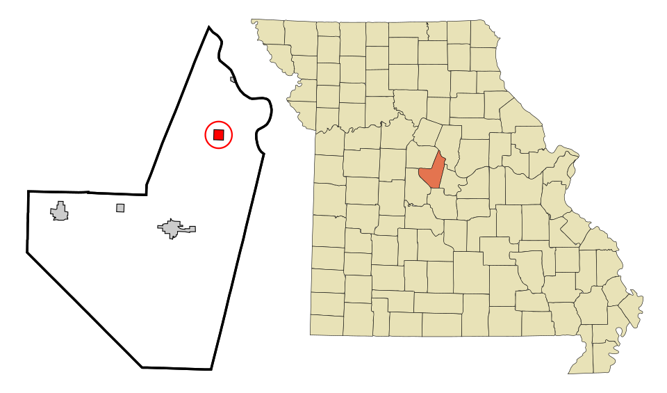 Locator map of Jamestown