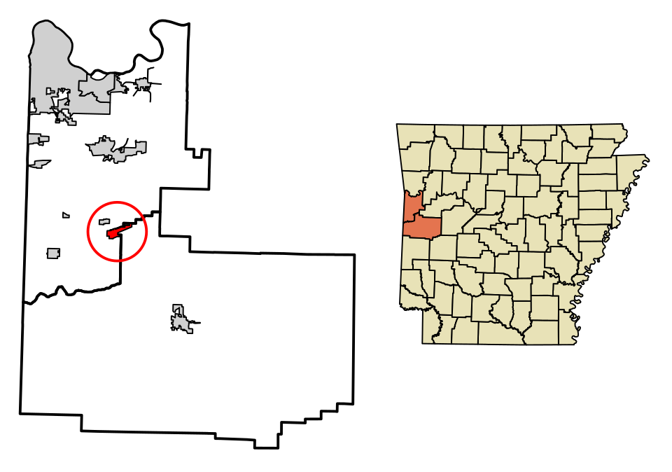Locator map of Mansfield