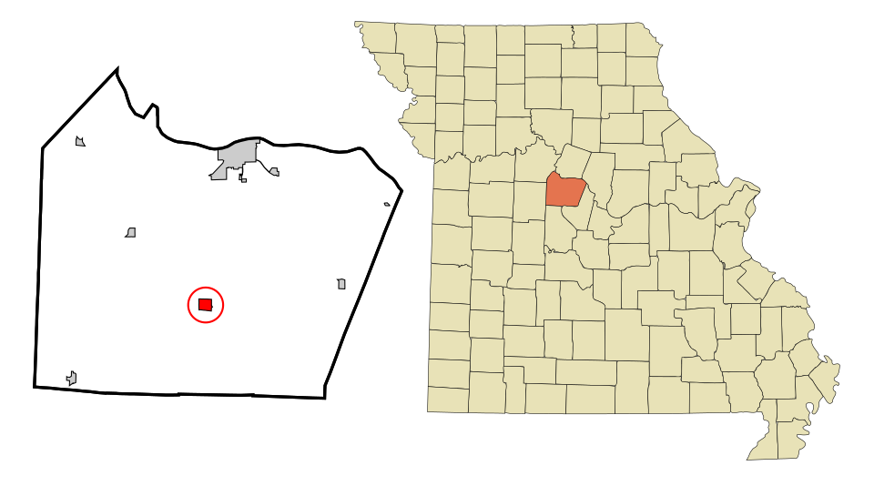 Locator map of Bunceton