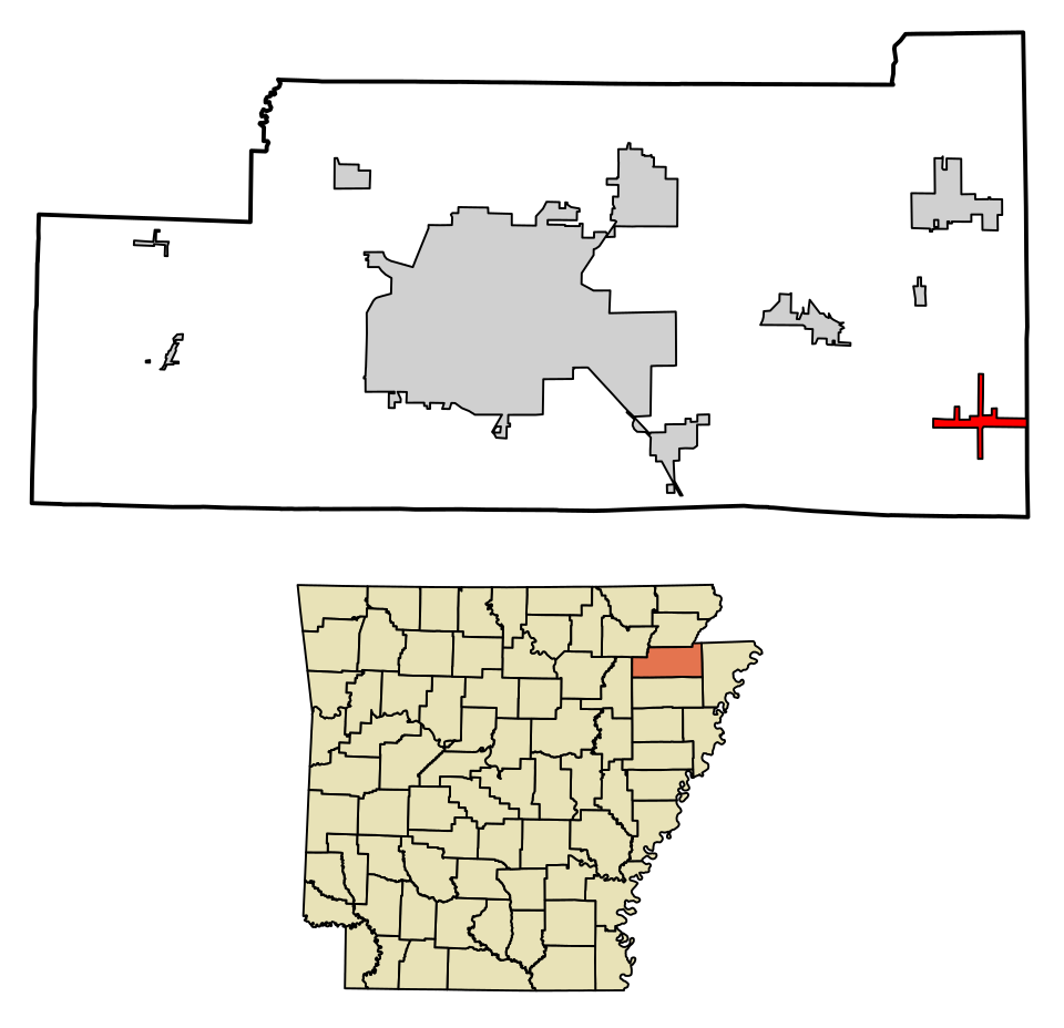 Locator map of Caraway
