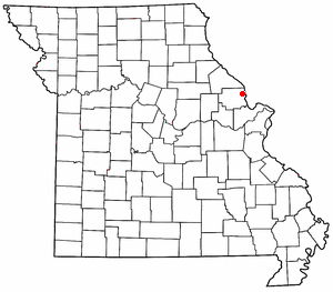 Locator map of Elsberry