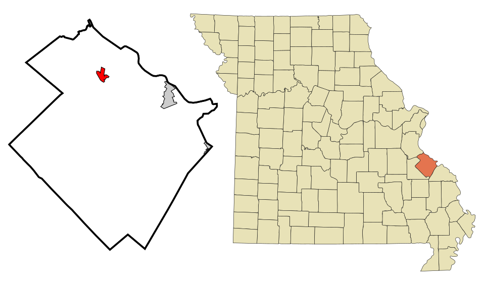 Locator map of Bloomsdale