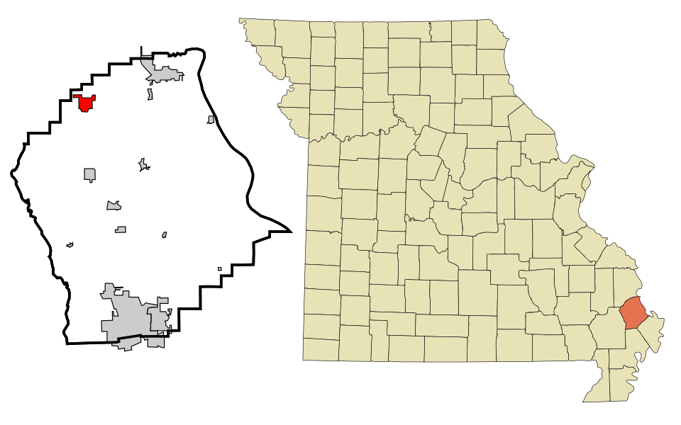 Locator map of Chaffee