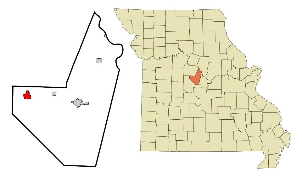 Locator map of Tipton