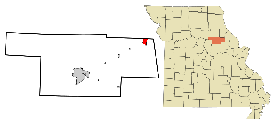 Locator map of Vandalia