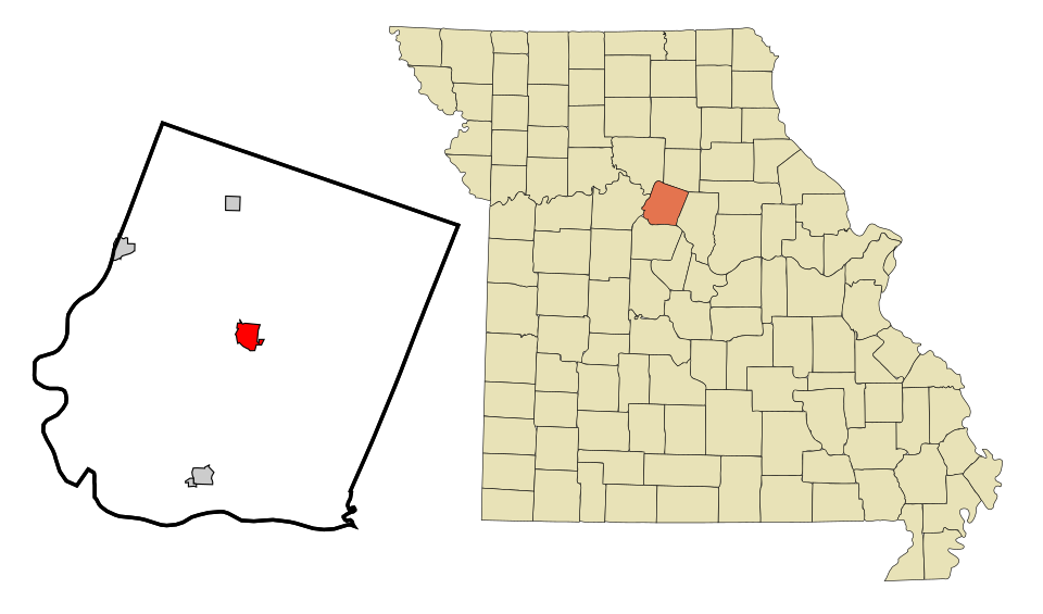 Locator map of Fayette