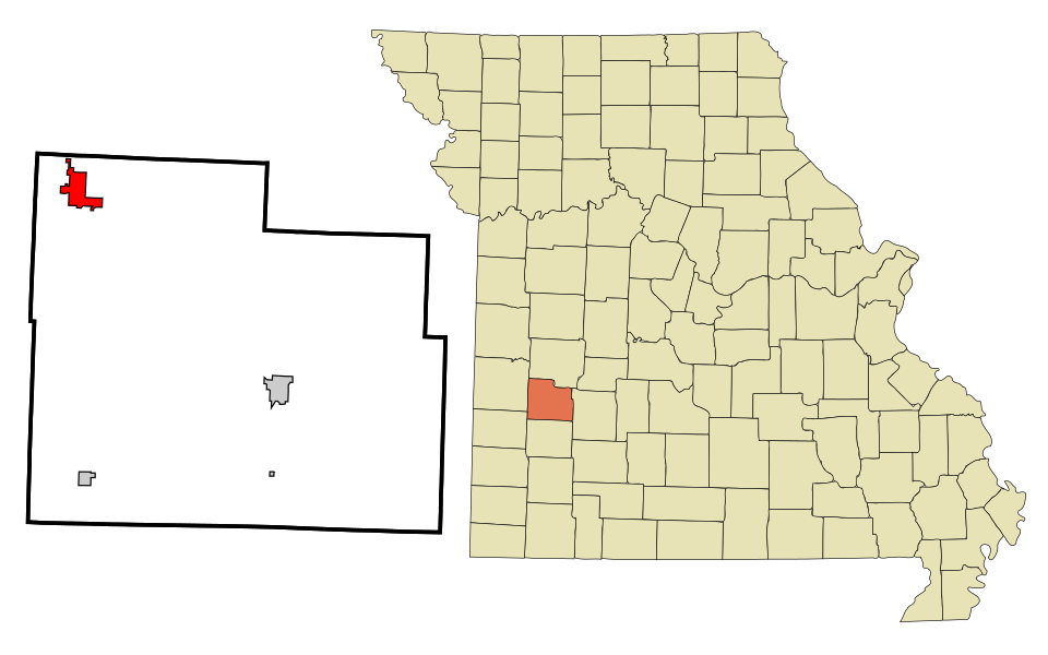 Map of El Dorado Springs