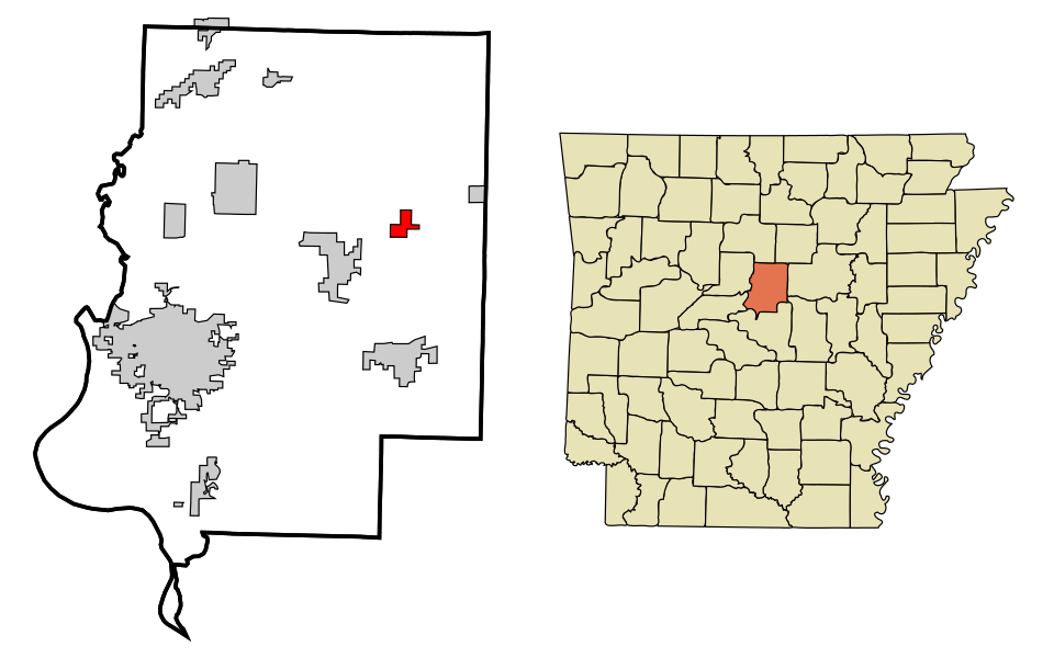 Locator map of Enola