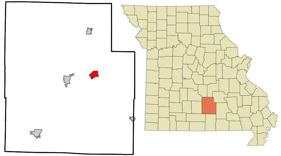 Locator map of Raymondville
